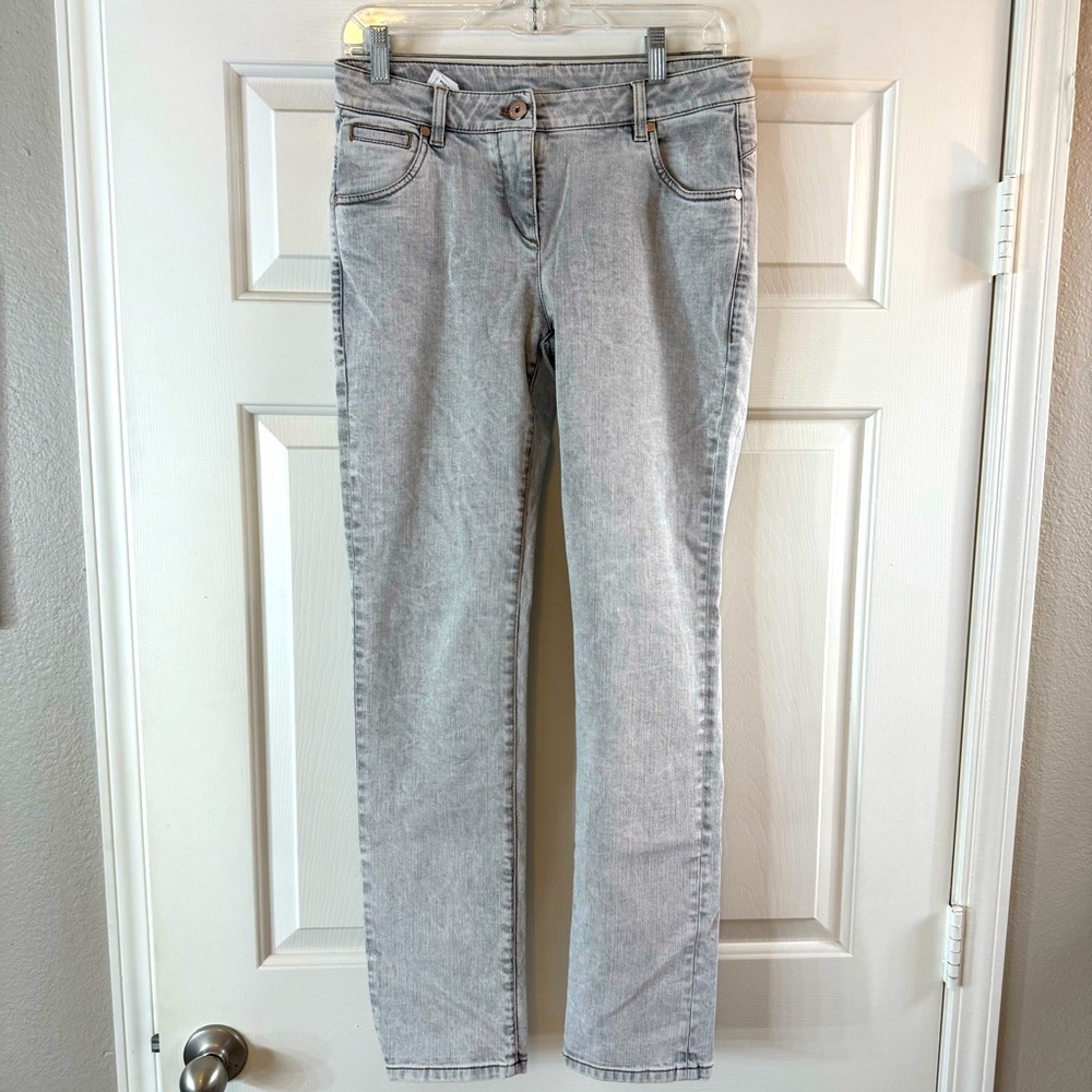 Brunello Cucinelli Light Gray Women's Skinny Leg Jeans